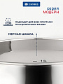 Набор посуды нержавеющая сталь, 6 предметов, кастрюли 1.9, 2.9, 3.9, индукция, Daniks, Модерн серый, SD-6N - фото 4