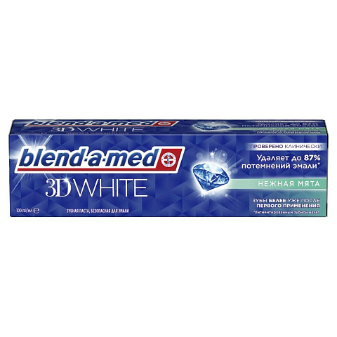 Зубная паста Blend-a-med, 3D White Нежная мята, 100 мл