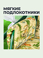 Качели садовые 3-местные, 209.5х127х165 см, 300 кг, Генуя, раскладываются в кровать, с москитной сеткой, зеленые, A45G.Т325, металл - фото 2