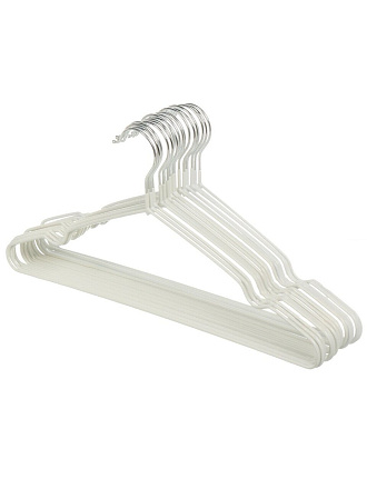 Вешалки-плечики для одежды, 40 см, 20 шт, металлические, белые, Марья Искусница