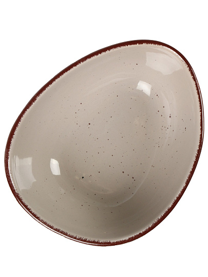 Салатник, керам, 13 см, фигурный, Pollen Daniks, капучино