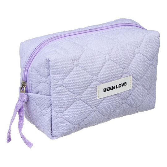 Косметичка стеганая, дутая, Килт, ПЭ, 17х12х8 см, в асс, ЮниLook, 327-324