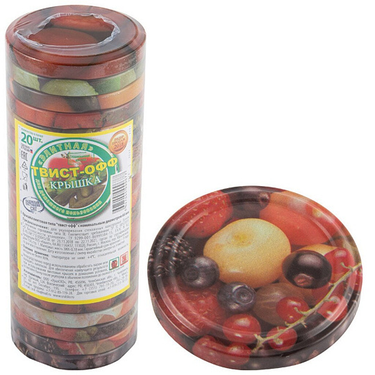 Крышка металл, винтовая, твист-офф, цена за одну крышку, Элитная 111-66, 01031544