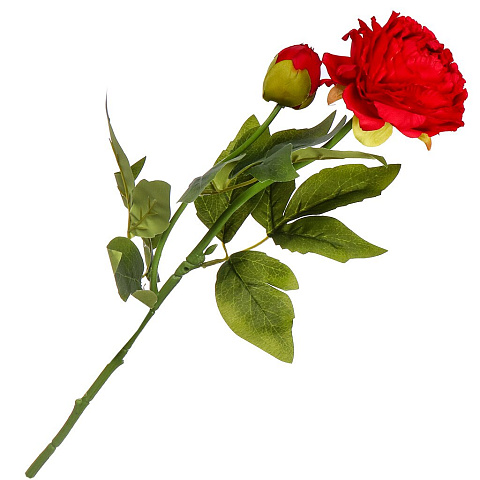 Цветок искусственный Пион, 60 см, красный, Y4-6933
