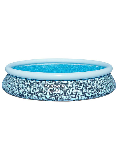 Бассейн надувной Bestway, 457х84 см, Фаст Сэт комплект, 57313, фильтр-насос, 9677 л