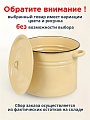 Кастрюля эмалированная сталь, 14 л, крышка сталь, цилиндрическая, Сибирские товары, С41626.з/П/СГ, зеленый рябчик, палевый, серо-голубая - фото 2