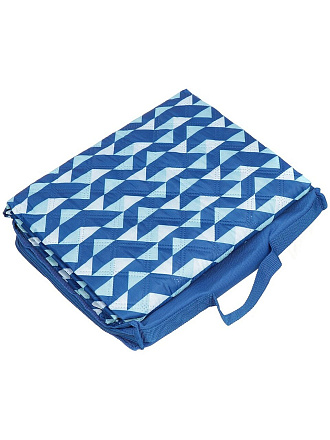 Коврик пляжный 150х135 см, полиэфир, подкладка, молния в сумке, Green Days, CA338624.01, синий