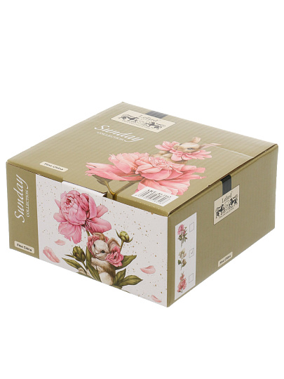 Чайная пара фарфор, 2 предмета, на 1 персону, 250 мл, Lefard, Sunday, 85-1842, подарочная упаковка