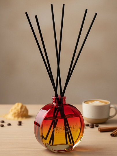 Аромадиффузор Breesal, 70 мл, Десерт Кофе латте, красно-желтый, BR0108
