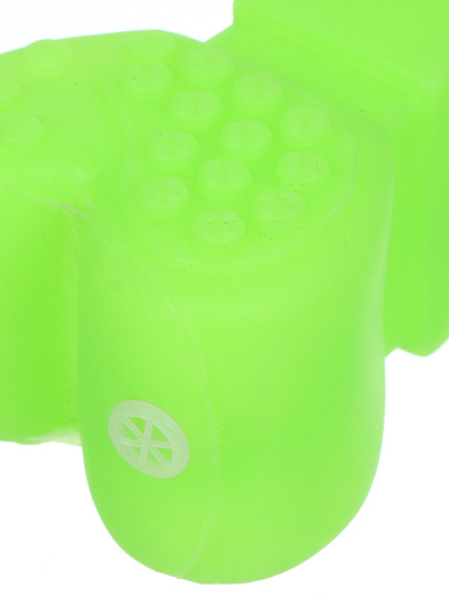 Игрушка для животных кость резиновая с канатом, 32 см, в ассортименте, Y4-11413