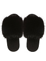 Тапки для женщин, черные, р. 40, меховые, ЛЮКС А - фото 4