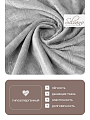 Плед евро, 200х220 см, велсофт жаккард, 100% полиэстер, Silvano, Lotus, серый, 200/007-LOT/LA - фото 2