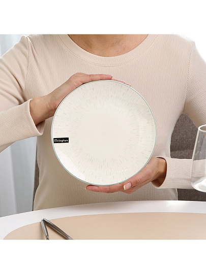 Тарелка десертная, керамика, 20.5 см, круглая, Mila Mifi, Elrington, 253-27022