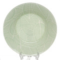 Тарелка суповая, стекло, 22 см, круглая, Livs, Pasabahce, 10335SLBD70, зеленая