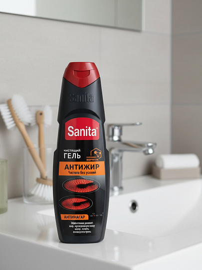 Чистящее средство для кухни, Sanita, Антижир, гель, 500 мл