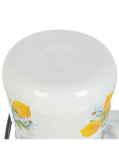 Чайник сталь, эмалированное покрытие, 3.5 л, петля, Сибирские товары, Лимоны, белый, С2716*97