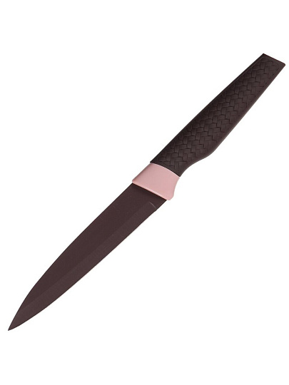 Набор ножей 6 предметов, 20 см, 20 см, 20 см, 12.5 см, 9 см, нержавеющая сталь, рукоятка пластик, с подставкой, акрил, Daniks, Savory, JA20202790