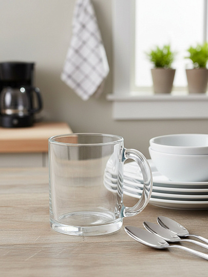 Кружка стекло, 320 мл, Чайная, ОСЗ, 04с1208