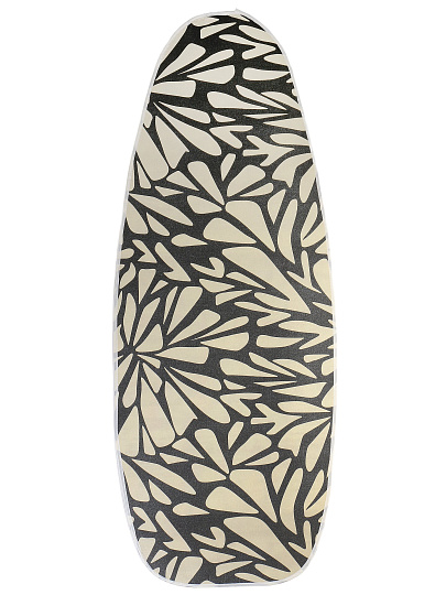 Чехол для гладильной доски с антипригарным покрытием, 129.5х46 см, черное золото, трехслойный, Марья Искусница