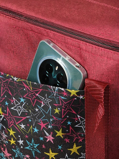 Термосумка 20 л, 34х17х34 см, полиэстер, алюминий, красная, UV-009/9