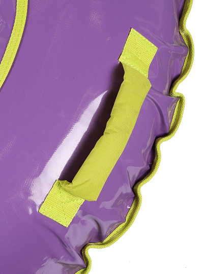 Санки-ватрушка Nika, 110 см, 110 кг, с буксировочным тросом, с ручками, фиолетово-лимонные, ТБ1К-110/ФЛ