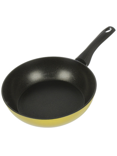 Сковорода литой алюминий, 26 см, антипригарное покрытие, Гурман, Fresh yellow, индукция, ГМ2601Фж