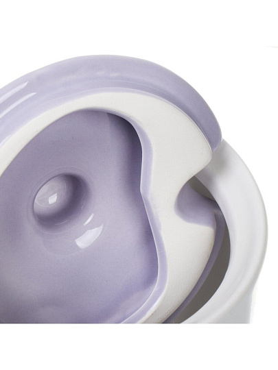 Сахарница 500 мл, доломит, с ложкой, Daniks, Флорина