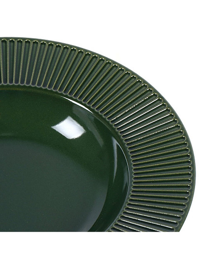 Тарелка суповая, керамика, 24 см, круглая, Emerald Green, Domenik, TDP471/DMD032
