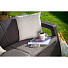 Диван садовый 3-местный, пластик, Corfu Triple Love Seat Max, 182х70х79 см, коричневый, подушка серая, 17197959РКС - фото 4