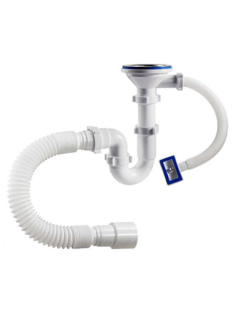 Сифон для мойки, трубный, 3
