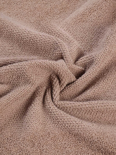 Полотенце банное 70х140 см, 100% хлопок, 470 г/м2, Амур, Silvano, бежевое, Узбекистан