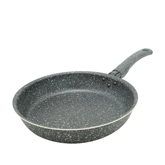 Сковорода алюминий, 24 см, антипригарное покрытие, Vari, Романтика Венеции, серый гранит, GIG17124