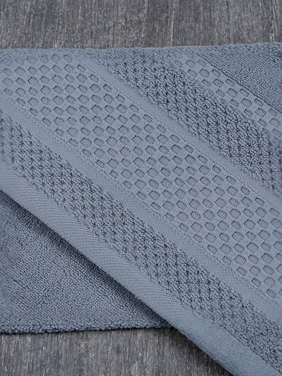 Полотенце банное 50х90 см, 100% хлопок, 600 г/м2, Пабло, Silvano, светло-серое, Узбекистан