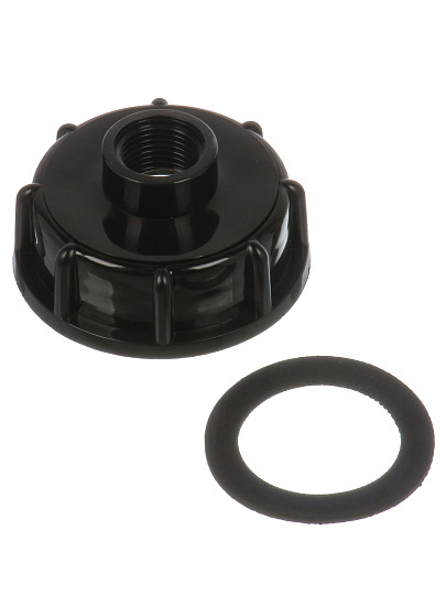 Крышка на еврокуб 60х1/2", пластик, СантехКреп