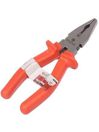 Пассатижи 160 мм, прямые, углеродистая сталь, Bartex, Эконом, 953036.1080