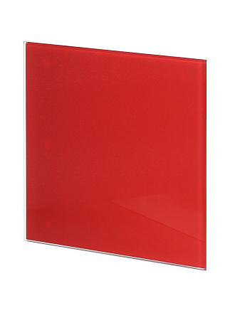 Лицевая панель для вентилятора Viento, установочный диаметр 100 мм, красная, SYSTEM+ Серия GORIZONT, GORIZONT glass 100red