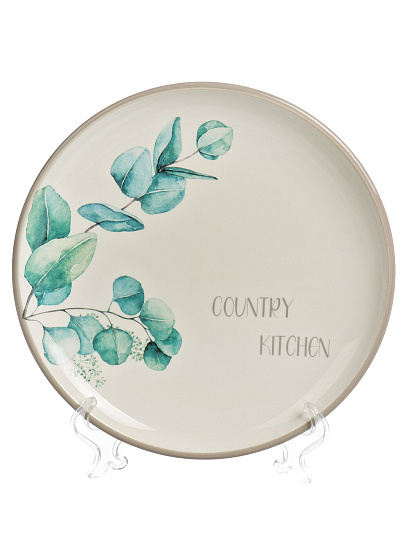 Тарелка обеденная, доломит, 21 см, круглая, Вилладжио, Daniks