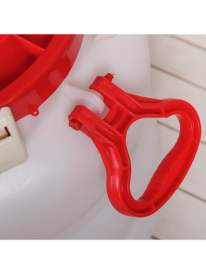 Бочка пластик, пищевая, 30 л, круглая, с ручками, с широким горлом, повышенной прочности, Радиан