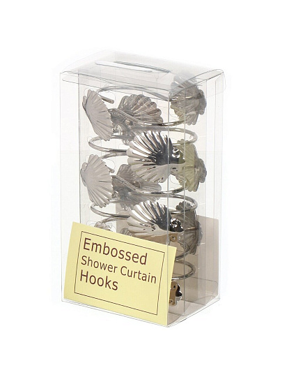 Крючок для штор 12 шт, металл, Ракушка, STH20-21