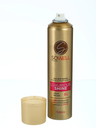 Лак для волос SoWell, Luxurious Shine, 300 мл, Роскошный блеск