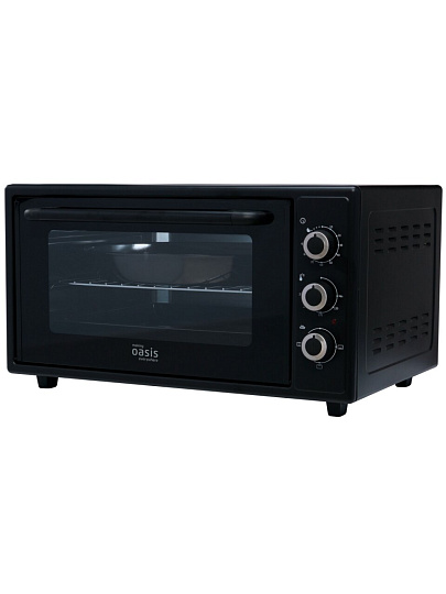 Духовка электрическая, Oasis, 50 л, 1600 Вт, 3 режима, черная, M-50B1