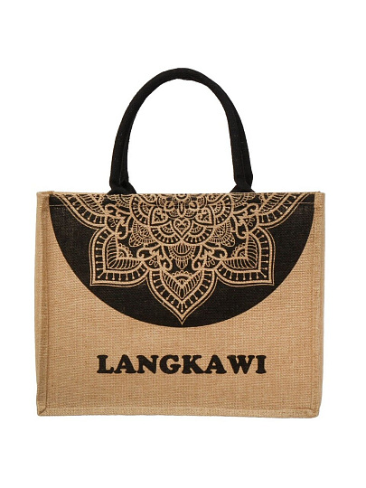 Сумка пляжная джут, 42х33, Langkawi, C050018