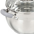 Набор посуды нержавеющая сталь, 4 предмета, кастрюли 4,6.5 л, индукция, Daniks, Модерн серый, SD-4N - фото 3