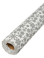 Клеенка 1.4х20 м, хлопок, с акриловым покрытием, Снежинки GREY, 3262