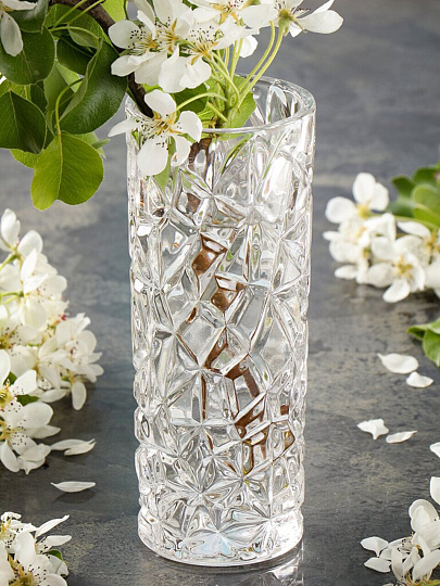 Ваза стекло, настольная, 20 см, Грани, Y3-1363