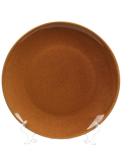 Тарелка обеденная, фарфор, 26 см, Карамель, Daniks, 15ТП26013