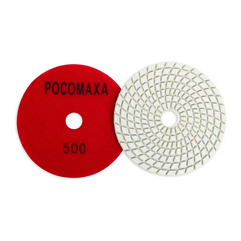 Круг алмазный гибкий Росомаха, диаметр 100 мм, P500, шлифовальный