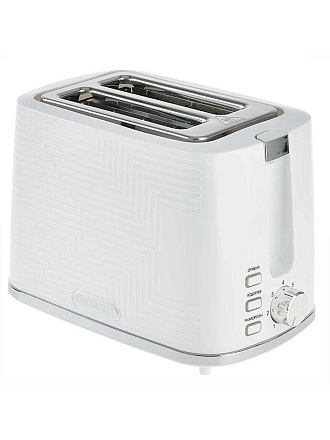 Тостер Delta Lux, DE-400, 900 Вт, 2 тоста, механический, белый