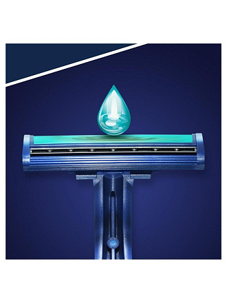 Станок для бритья Gillette, Blue2 Plus, для мужчин, 2 лезвия, 5 шт, одноразовые