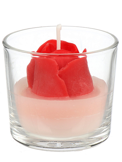 Свеча ароматическая, 5.5х6 см, в ассортименте, Kukina Raffinata, Роза, 400294